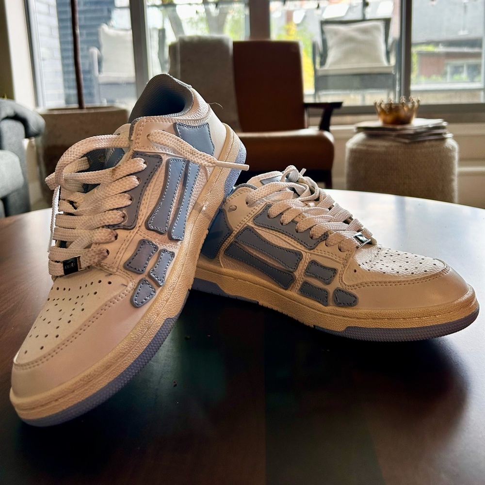 Amiri Skel Top Low Sneakers, Size 8